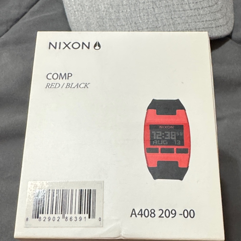 Nixon Red and Black Digital Timepiece